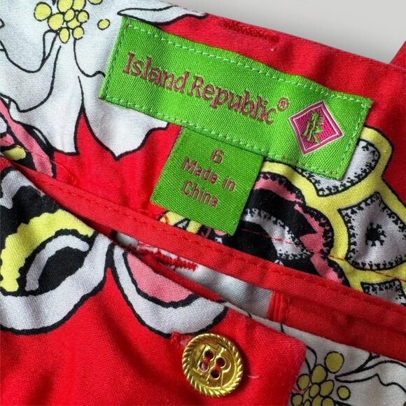 Island Republic 2 Pc Set Woman's Jacket 12 Pants 6 Cotton Blend Pant Suit - Picture 11 of 16